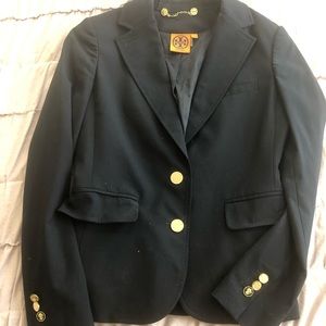 Tory Burch navy wool blazer